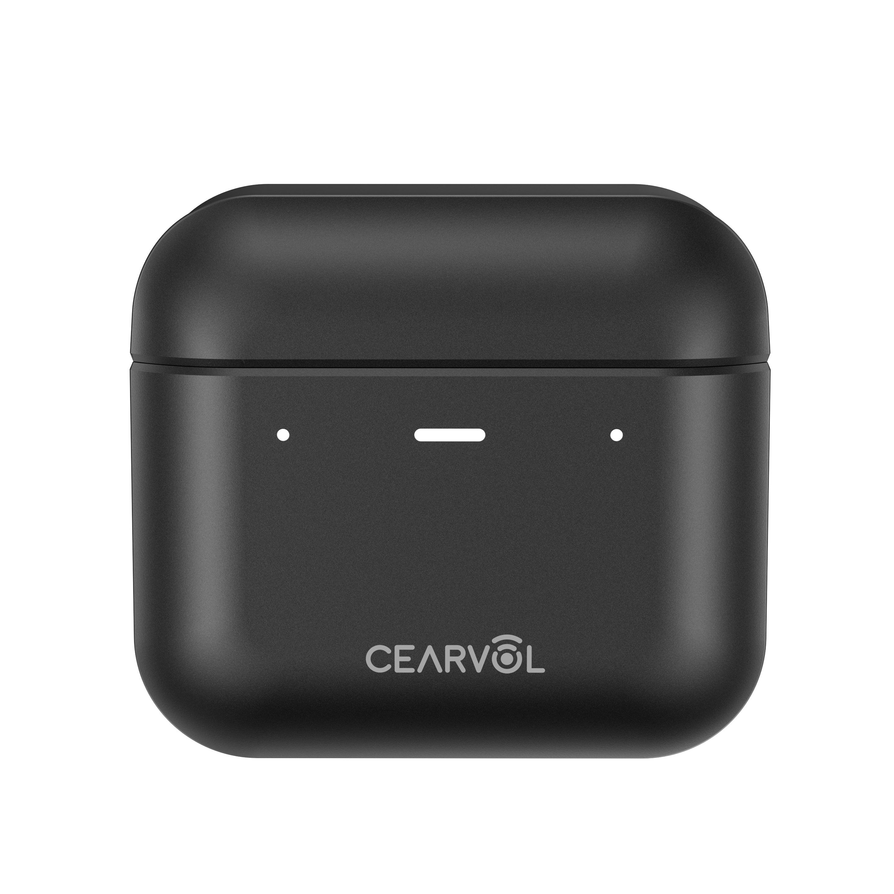 Cearvol Diamond X1: Rechargeable OTC Hearing Aids with Bluetooth - Black (front)