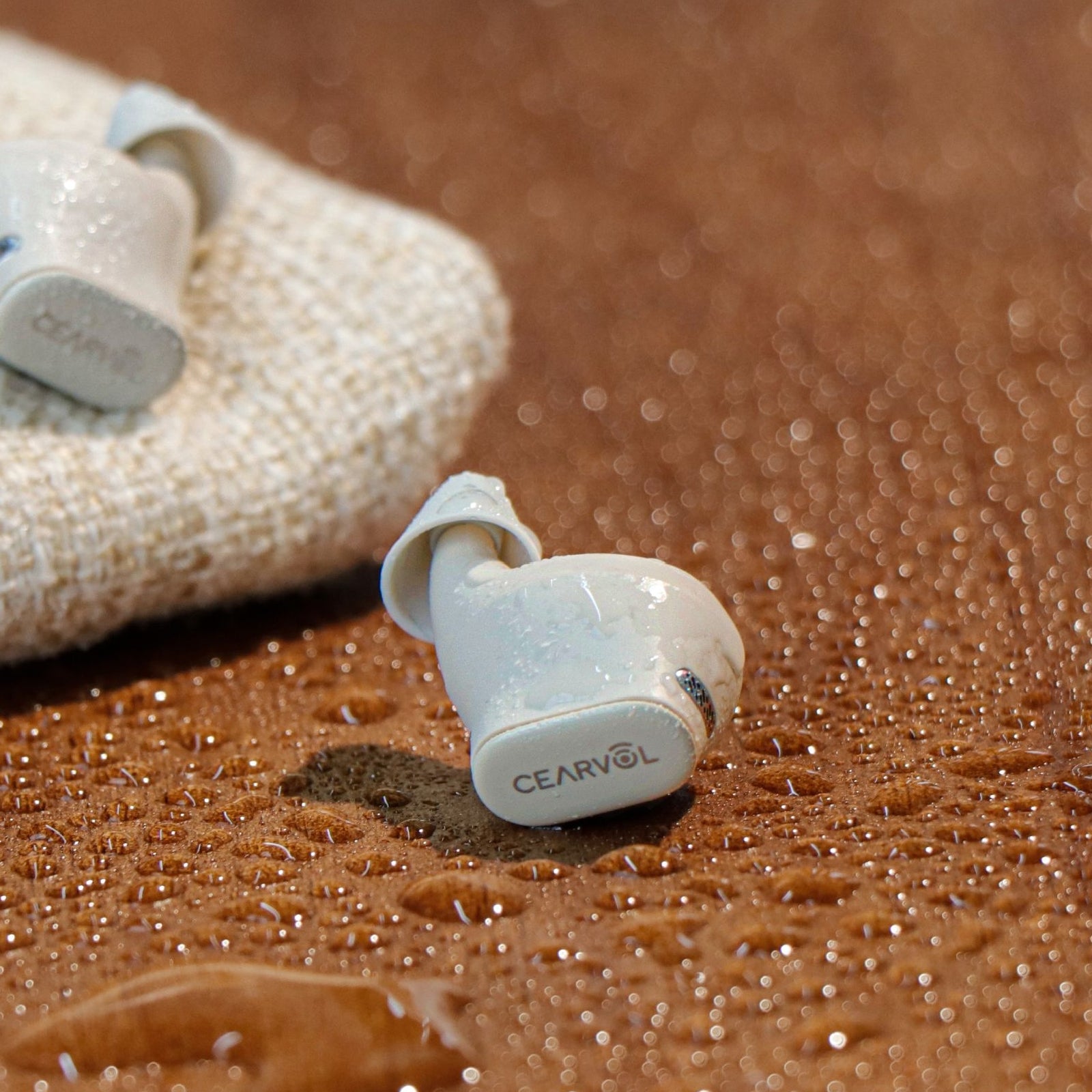 Cearvol Wave Lite AI Hearing Aids with Fabric Case - Starlight (waterproof)