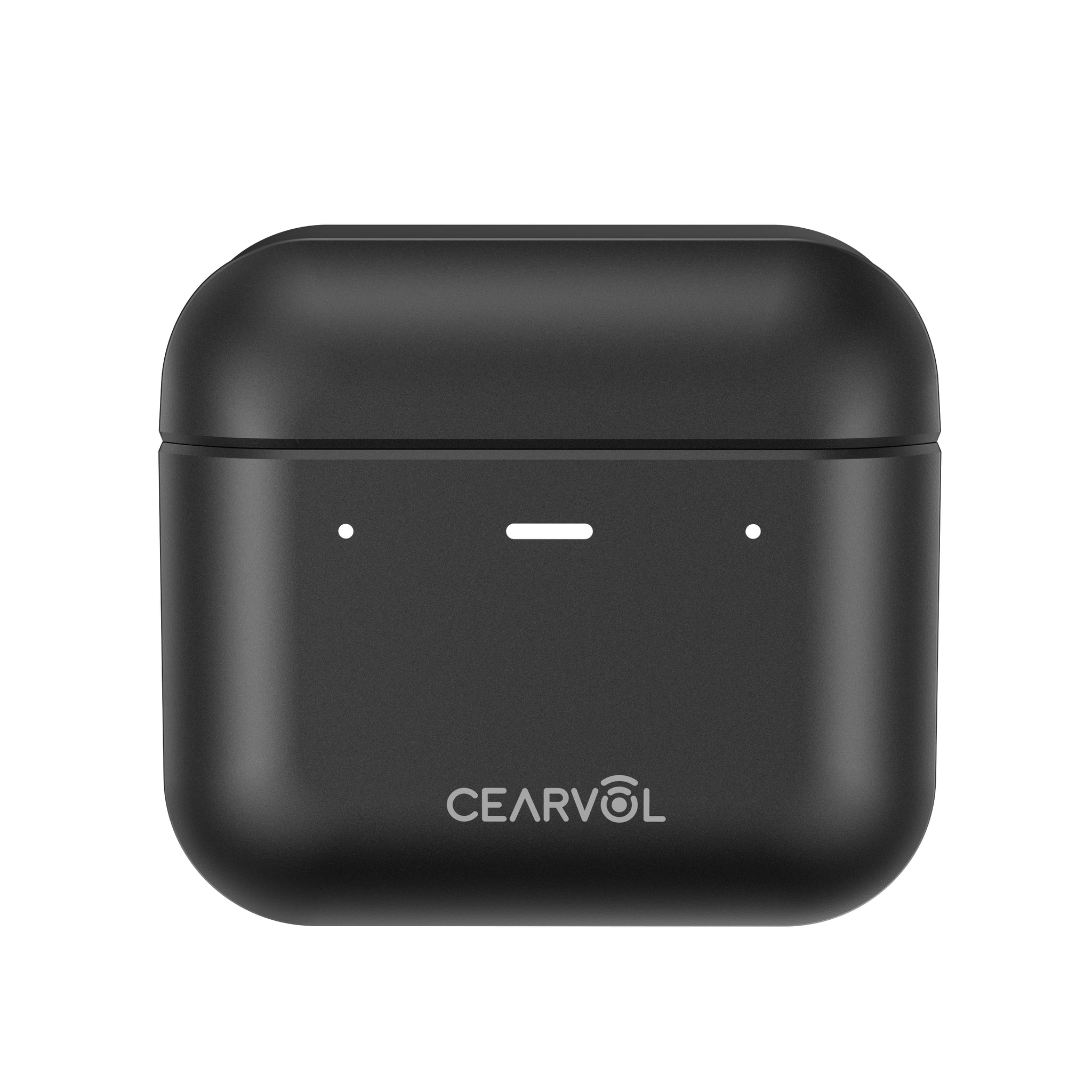 Cearvol Diamond X1: Rechargeable OTC Hearing Aids with Bluetooth - Black (front)
