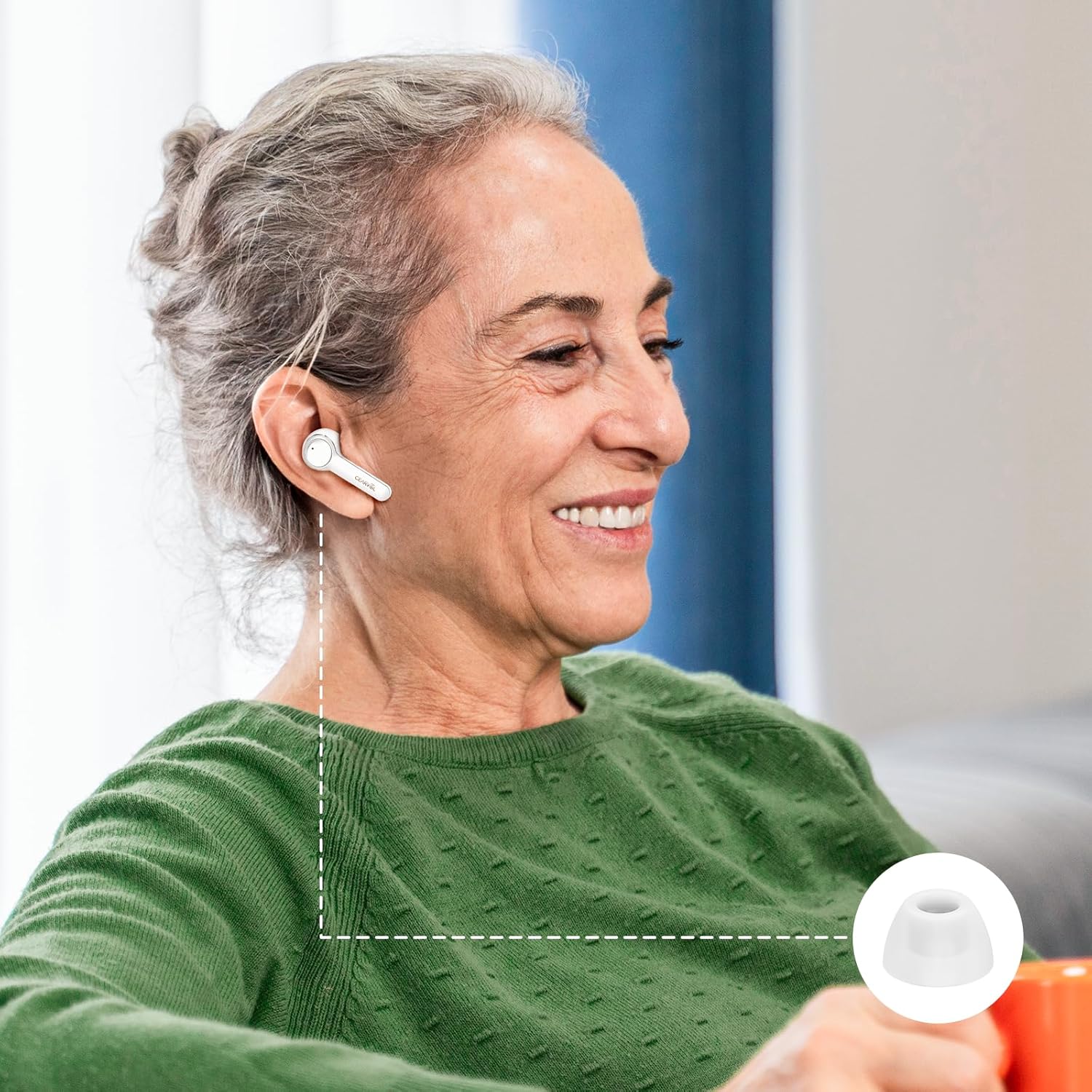 Cearvol Diamond X1 Ear Tips Official Replacement - White (1)