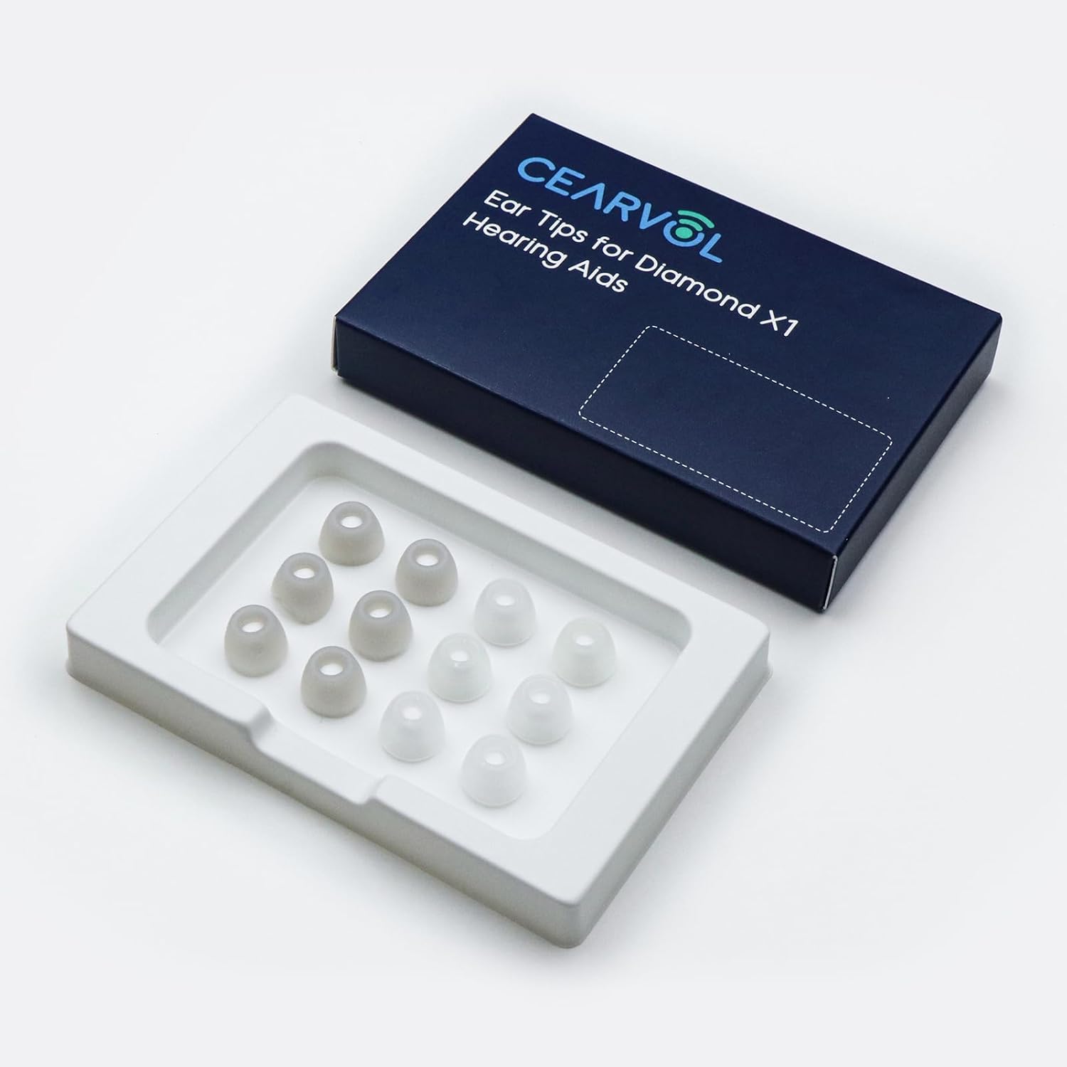 Cearvol Diamond X1 Ear Tips Official Replacement - White (in box)