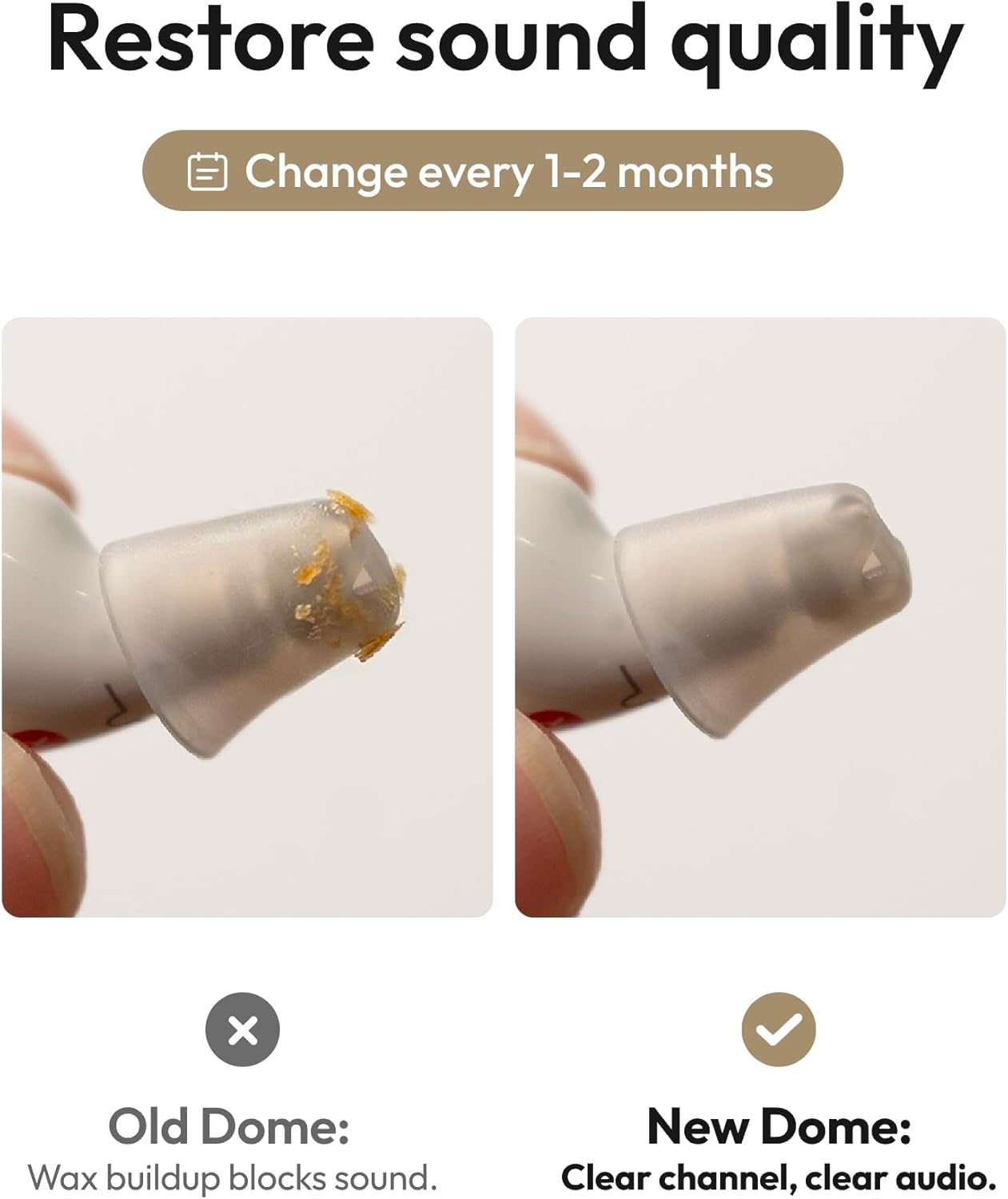 Nano Ear Tips Domes (S/M/L)