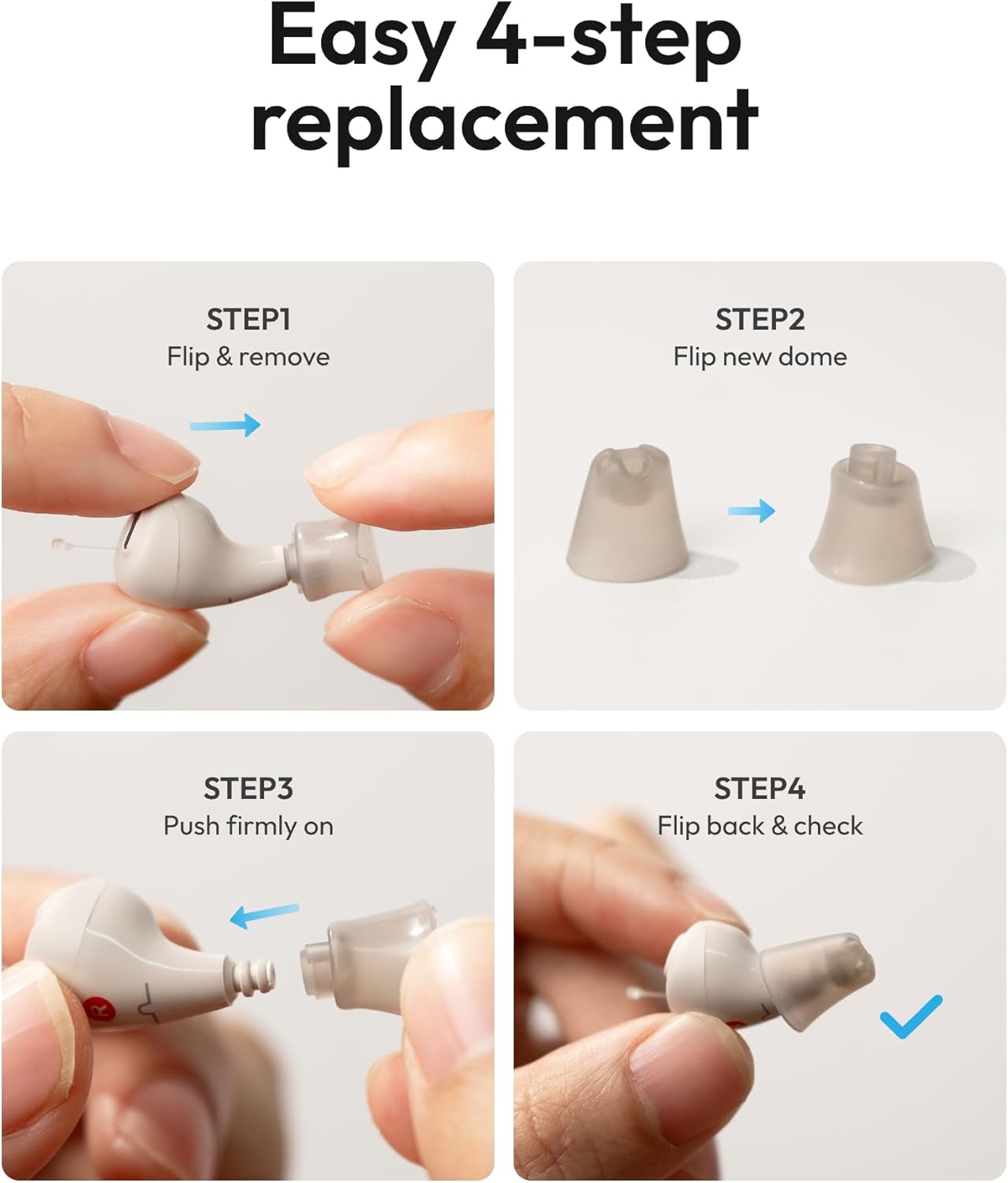 Nano Ear Tips Domes (S/M/L)