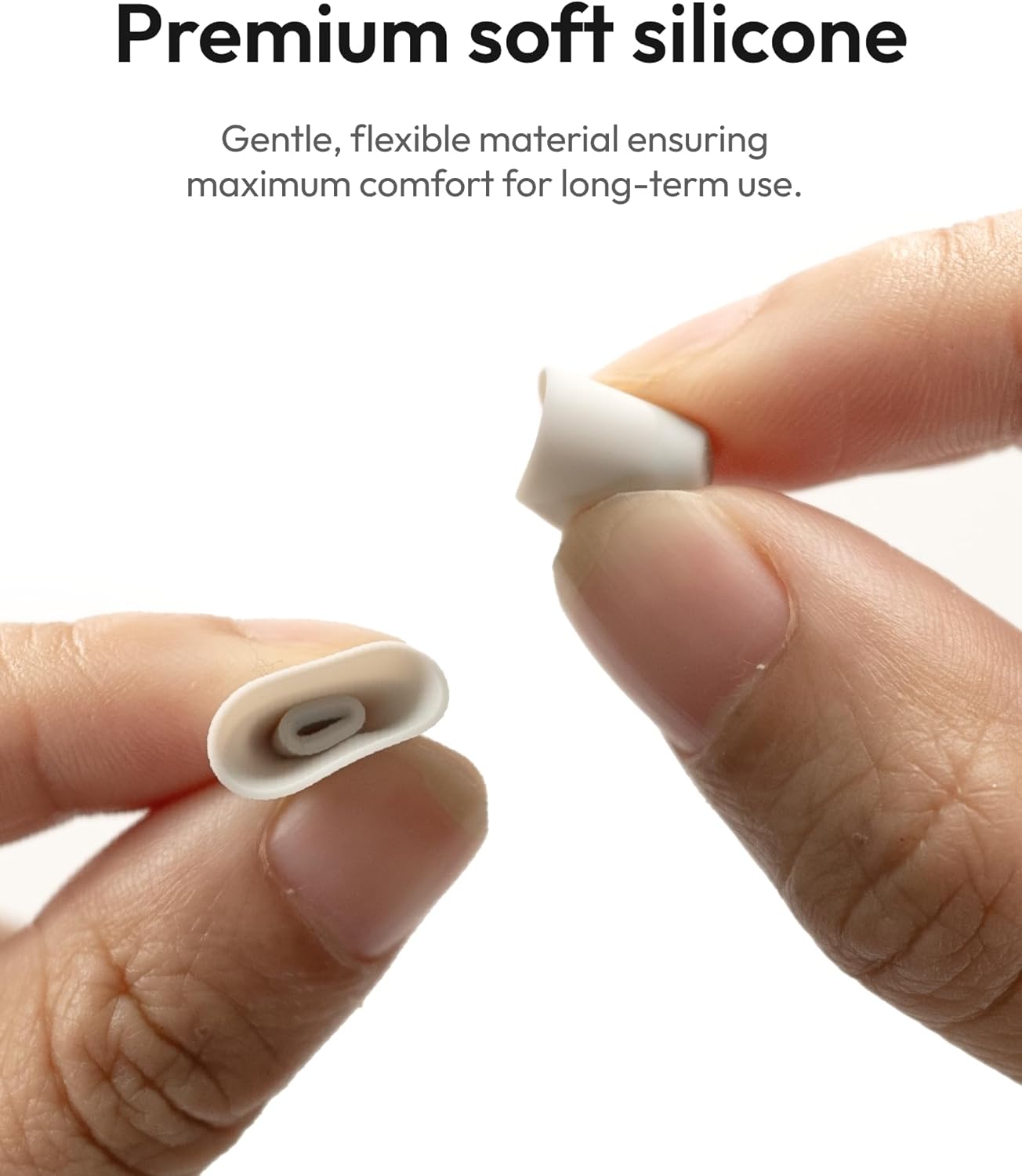 Wave & Wave Lite OTC Hearing Aids Replacement Ear Tips (4 cone-shaped+4 double-layer)