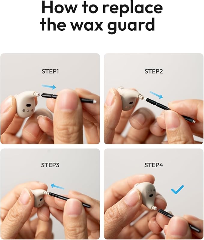 Wax Guard Filters for OTC Hearing Aids - 32 Count - for Wave /Wave Lite /Nano