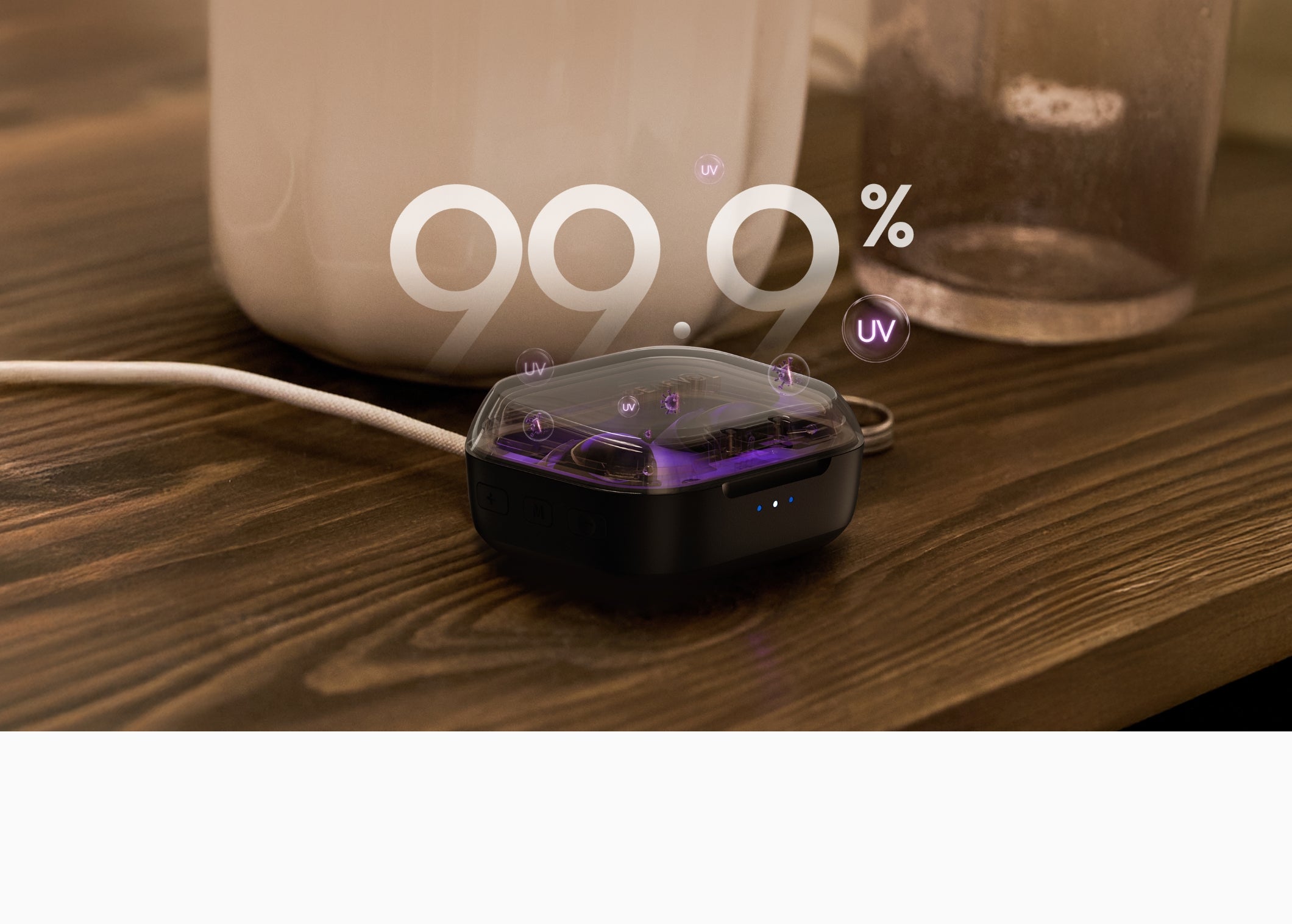 ⭐Cearvol Nano 集音器　（ミッドナイト） Cearvol Nano Small Hearing Aids with UV Clean and One-case Control