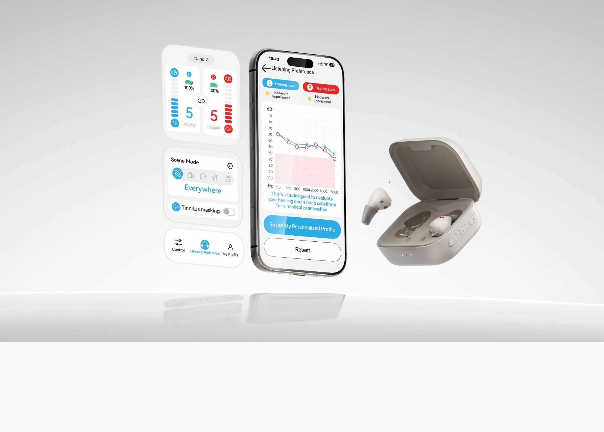 Cearvol Nano 2 (Starlight) OTC Hearing Aids