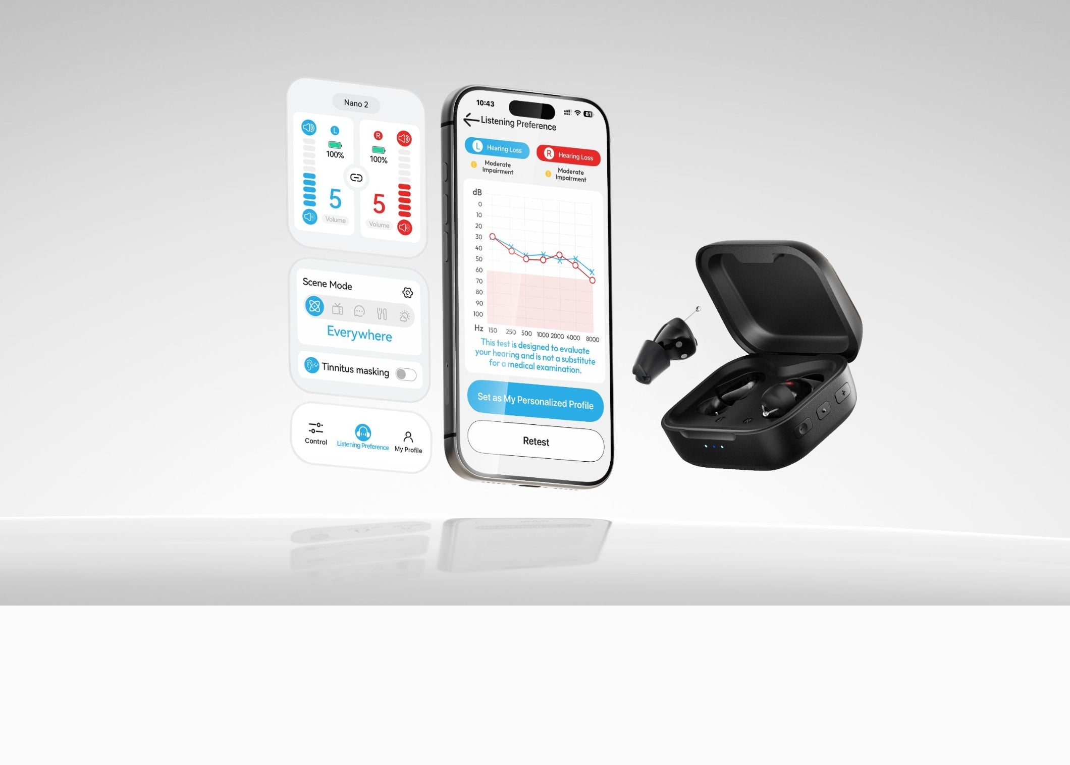 Cearvol Nano 2 (Midnight) OTC Hearing Aids