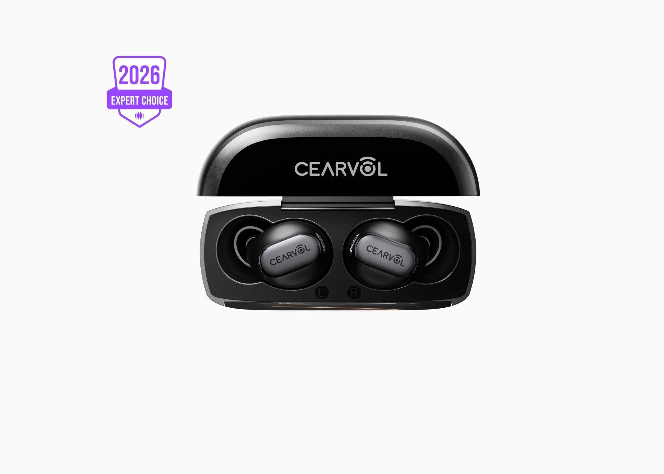 Cearvol Wave Midnight | Smart OTC Hearing Aid with Touchscreen