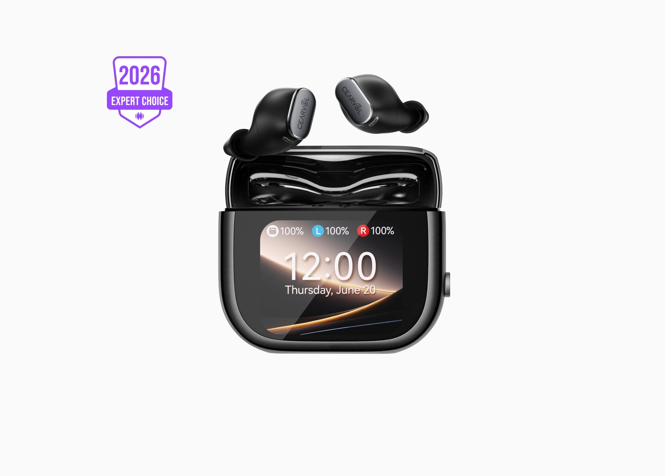 Cearvol Wave Midnight | Smart OTC Hearing Aid with Touchscreen