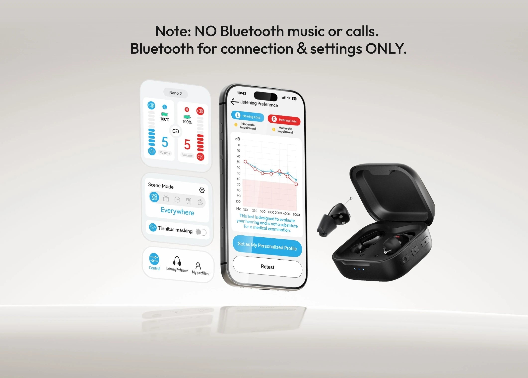 Cearvol Nano 2 (Midnight) OTC Hearing Aids