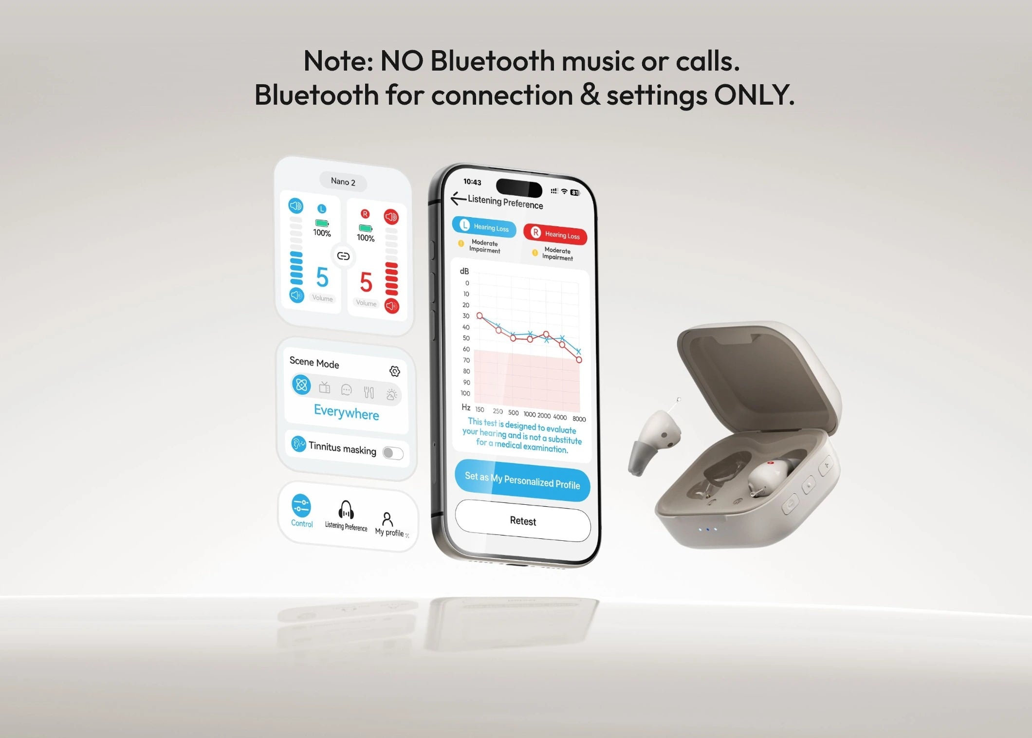 Cearvol Nano 2 (Starlight) OTC Hearing Aids