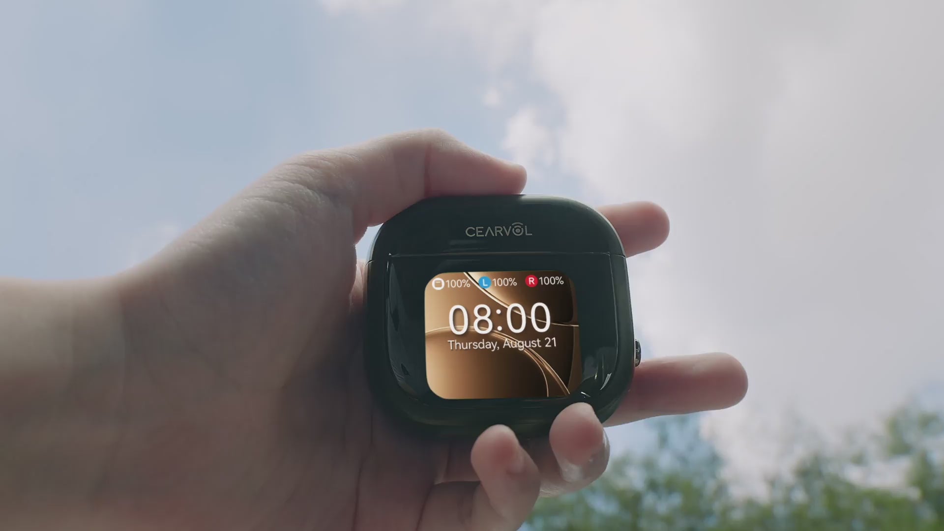 Cearvol Wave Midnight | Smart OTC Hearing Aid with Touchscreen
